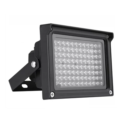 96 LED-es infravörös megvilágító lámpa éjjellátó kültéri vízálló CCTV biztonsági kamerához - Fekete