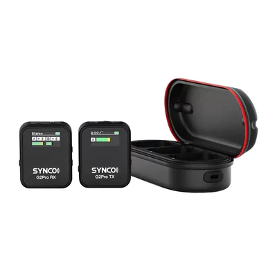 SYNCO G2A1 Pro vezeték nélküli mikrofonrendszer 1 vevővel és 1 mikrofonnal