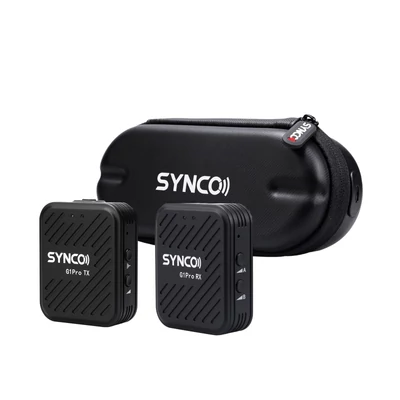 SYNCO G1A1 Pro vezeték nélküli mikrofonrendszer 1 vevővel és 1 mikrofonnal