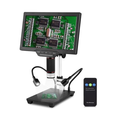 10,1 hüvelykes LCD USB digitális mikroszkóp 1080P 1-1600X 16MP érintés vezérelt Lightness távirányítóval