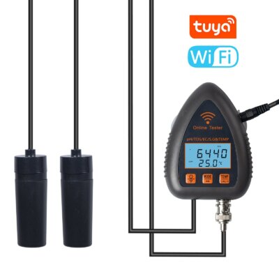 Tuya WiFi 5 az 1-ben vízminőség online monitor PH Összes oldott szilárdanyag S.G EC hőmérséklet tesztmérő ivóvízhez, akváriumhoz, akvakultúrához, úszómedencéhez