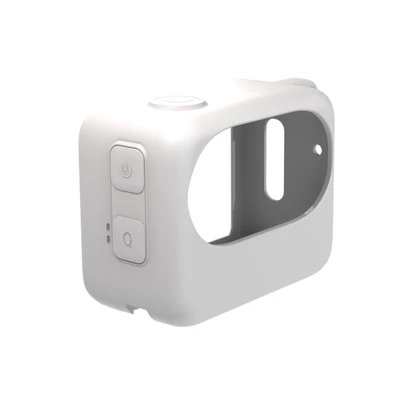 PULUZ PU865 kameravédő tok, szilikon burkolat, karcmentes, kompatibilis az Insta360 GO 3-mal - Fehér