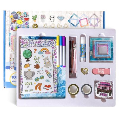 DIY jegyzet, tervező, jegyzetfüzet, albut és napló kellékek készlet