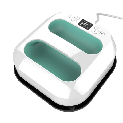 9x9 hüvelykes Bisofice kézi hőprésgép vasalóprés LED-képernyő - Zöld