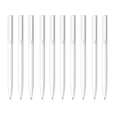Xiaomi Gel Pen 10db 0,5mm fekete tintás nyomótoll - Fehér
