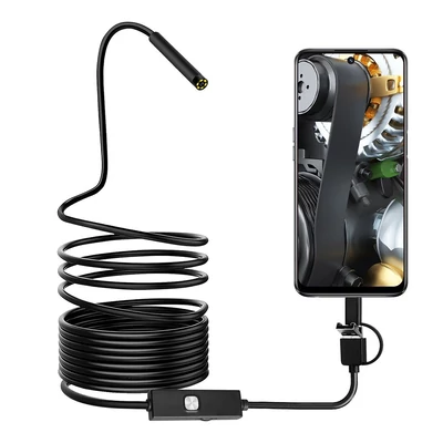 3 az 1-ben 0,3 MP endoszkóp állítható LED-ekkel - 1 méter