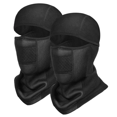 Kerékpáros szélálló Balaclava arcmaszk Polár nyakmelegítő sál (2db)