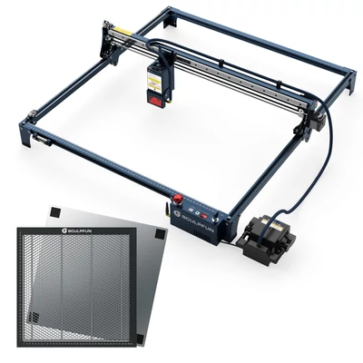 SCULPFUN S30 Ultra 22W lézergravírozó 400x400 mm-es méhsejt táblával és automatikus légrásegítéssel