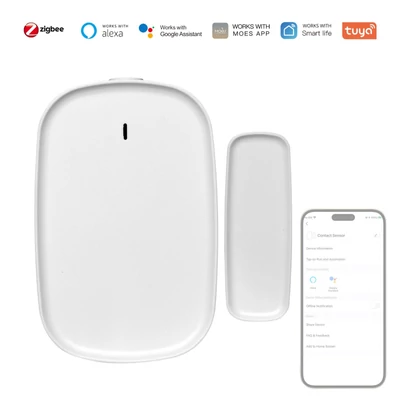 Tuya ZigBee intelligens ajtó/ablak nyitás záródás érzékelő riasztórendszer alkalmazás távirányítós vezeték nélküli ajtó érzékelővel