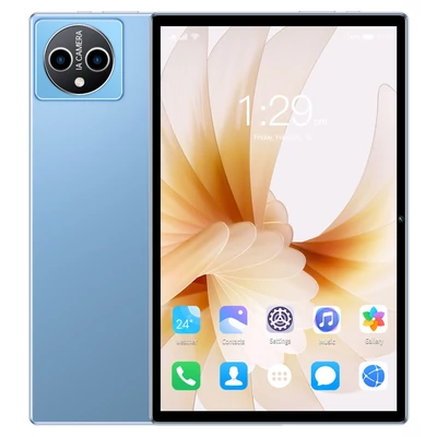 10,1 hüvelykes 8GB+256GB 5G táblagép MTK6797 128GB bővíthető memória BT5.0 7000mAh akkumulátor - Kék