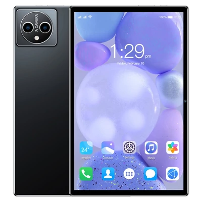 10,1 hüvelykes 8GB+256GB 5G táblagép MTK6797 128GB bővíthető memória BT5.0 7000mAh akkumulátor - Fekete