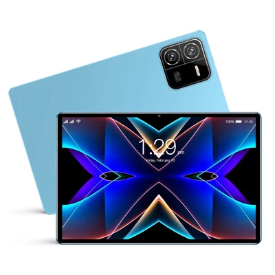 10,1 hüvelykes 1960*1080 High-Clear 4GB+64GB Android12 4G Tablet MT6755 128GB bővíthető memória BT4.2 6000mAh tokkal - Kék