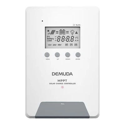 MPPT RV töltés 12V/24V/48V intelligens napelemes töltésszabályozó automatikus követés LCD kijelzővel ólom-lítium LiFePO4 akkumulátorhoz - 60A