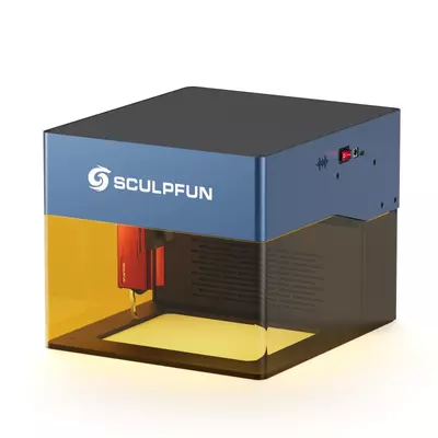 Sculpfun iCube 3W lézergravírozó füstszűrő hőmérséklet riasztóval
