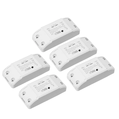 10A tuya Wifi intelligens időzítő kapcsoló, amely kompatibilis az Amazon Alexával és a Google Home-al (5 db/csomag)