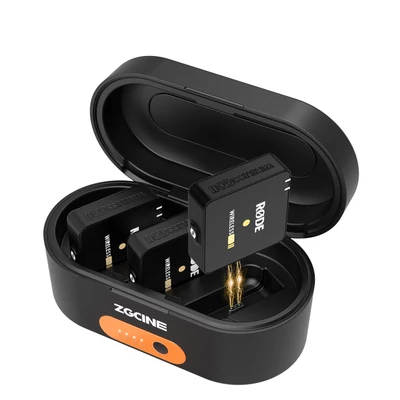 ZGCINE ZG-R30 töltőtok doboz Rode Wireless GO I II mikrofonhoz 3400 mAh akkumulátorral