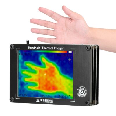 Hordozható többfunkciós kézi infravörös kamera digitális hőkamera 3,4 hüvelykes LCD kijelző -40 ~ 300 ℃ hőmérséklet érzékelő