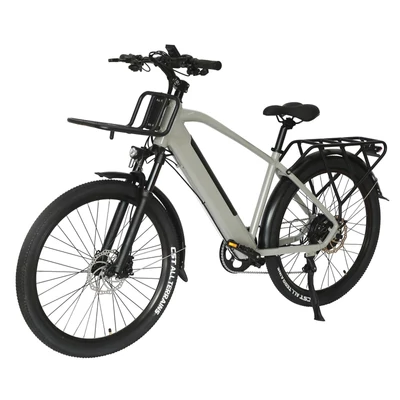 27,5 hüvelykes városi ingázó elektromos kerékpár 500W motor 48V10.4AH akkumulátor 30-35KM tisztán elektromos hatótáv
