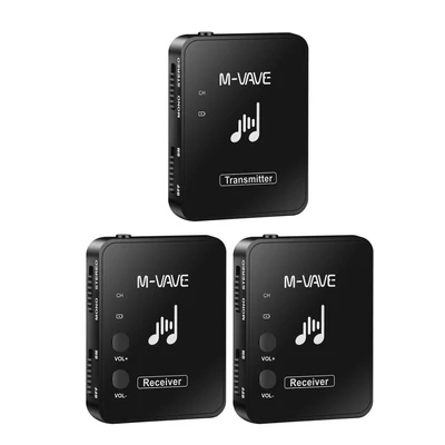M-VAVE WP-10 2,4 GHz-es újratölthető adó + 2 db vevő