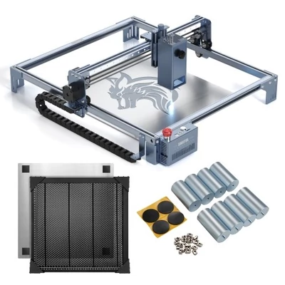 Swiitol C24 Pro 24 W lézergravírozó 400x400 mm-es méhsejt munkaasztallal és 8 db magasra emelt talpbetéttel