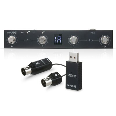 M-VAVE Chocolate BT vezeték nélküli MIDI vezérlő + M-VAVE MS1 Mini vezeték nélküli átviteli rendszer MIDI rendszer
