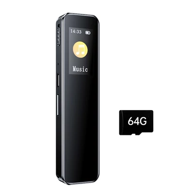 Digitális hangrögzítő fülhallgatóval (64 GB)