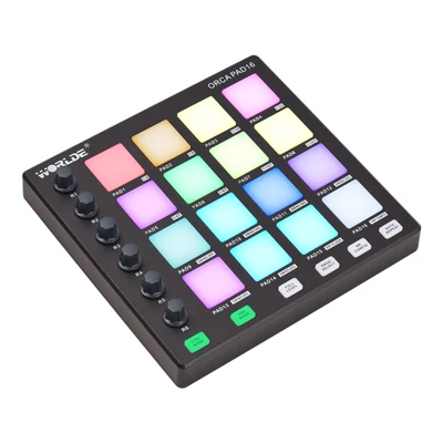 WORLDE MIDI kontroller Beat Maker gép hordozható mini MIDI kontroller pad USB kezdő zenei produkcióhoz