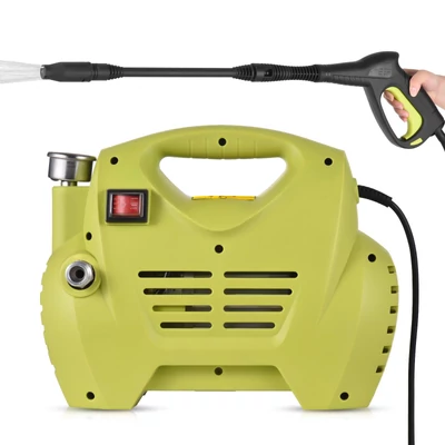 Hordozható elektromos nagynyomású autómosó 1300 psi állítható permetező, IPX5 vízálló, automatikus indukciós motor