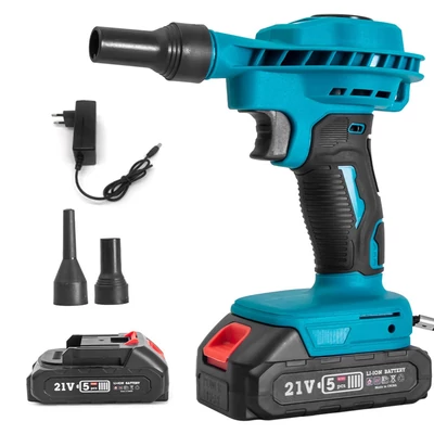 21 V-os lítium kis porfúvó erős eltávolító ventilátor, hótisztító eszköz - 2 akkumulátor