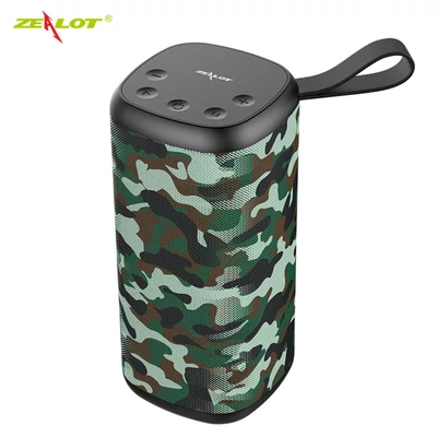 ZEALOT S35 kisméretű BT vezeték nélküli mélynyomó - Terepszínű (zöld)