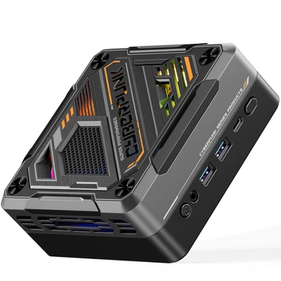 Mini PC Windows 11PRO 32G DRR5 RAM 1T SSD AMD Ryzen 7840HS processzor 8 mag 16 szál WIFI6 BT5.2 USB4 támogatás - Fekete