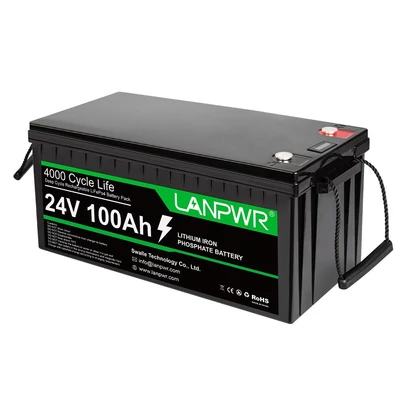 LANPWR 24V 100Ah Lifepo4 lítium akkumulátor csomag tartalék tápellátás