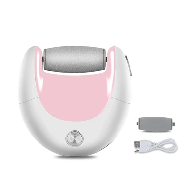 K-SKIN elektromos láb bőrkeményedés eltávolító újratölthető otthoni elektromos lábélező és hámlasztó eszköz - Pink