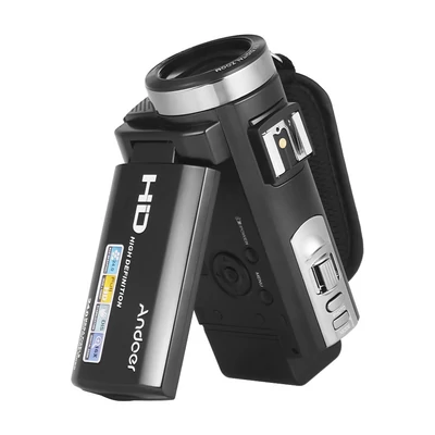 Andoer HDV-201LM 1080P FHD digitális videokamera DV felvevő - 2db újratölthető elemmel