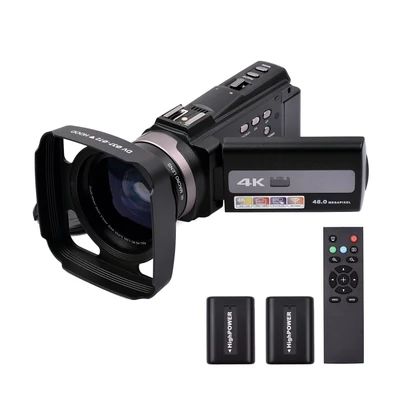 Andoer 4K 60 FPS Ultra HD digitális videokamera DV kamera 48MP 16X zoom