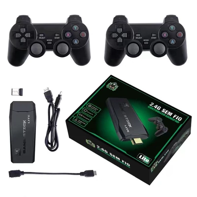 Ultimate vezeték nélküli 2.4G HD Arcade PS1 otthoni TV játékkonzollal - 128G (új csomagolás)