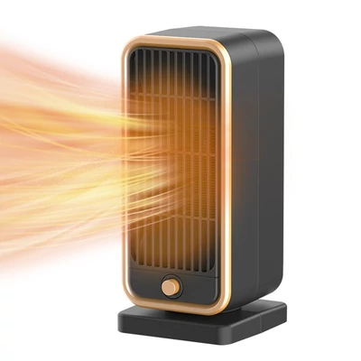 Helyfűtő 500 W PTC kerámia alacsony zajszintű gyors fűtés - Fekete
