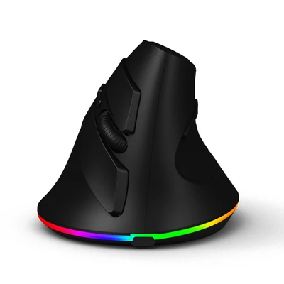 Laptophoz testreszabható RGB világítással és ergonomikus kialakítással – vezeték nélküli, kétmódusú egér