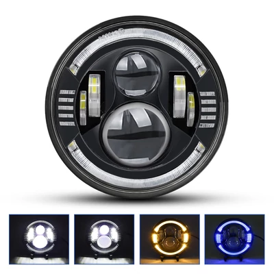 7 hüvelykes autó, motorkerékpár LED-es fényszóró csere Jeep Wrangler JK TJ CJ LJ Mazda Miata Chevyhez - 1 db