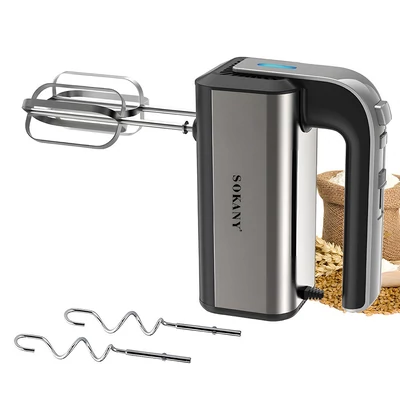 SOKANY 6651 elektromos kézi mixer tésztaakasztóval - Fekete