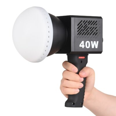 Hordozható COB videolámpa kézi fényképezési kitöltő lámpa fogantyús reflektor diffúzorral