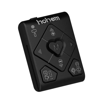 hohem HRT-03 vezeték nélküli BT távirányítós okostelefon Gimbal stabilizátor - Fekete