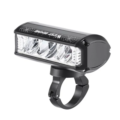 WEST BIKING 1750 Lumen nagy fényerejű alumínium ötvözet USB újratölthető kerékpárlámpa
