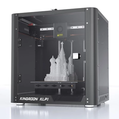 KINGROON KLP1 3D nyomtató, FDM 500mm/s, Nyomtatási méret 210x210x210mm, 3,5 hüvelykes érintőképernyő, PLA/FA/TPU/PETG/PA filamentekhez
