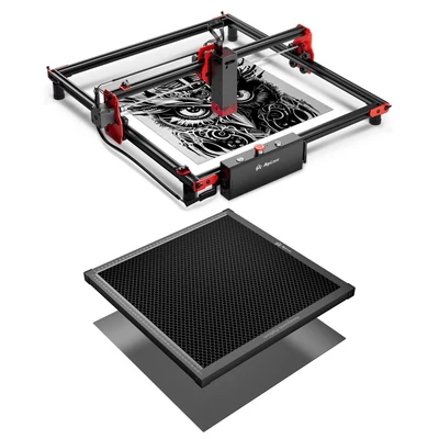 Algolaser barkácskészlet 10 W lézergravírozó 400x400 mm-es lézeres méhsejt munkaasztallal