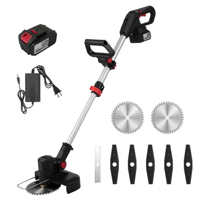 21 V kefe nélküli elektromos gyomirtó fűnyíró - 1 akkumulátor