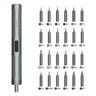 Algolaser elektromos csavarhúzó 24 mágneses bit, 9 nyomatékbeállítású akkus újratölthető csavarhúzó