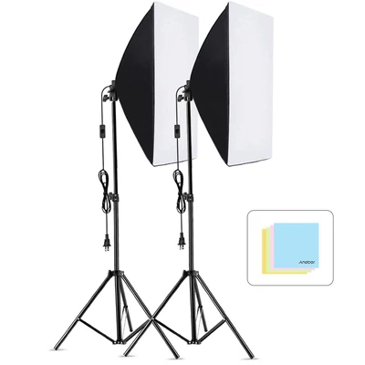 Andoer Studió fényképészeti Softbox készlet