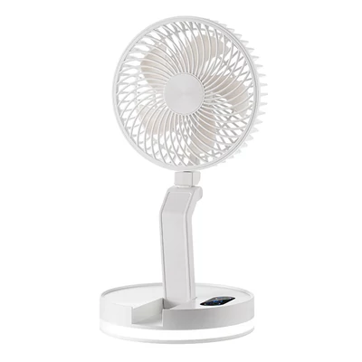 Összecsukható kempingventilátor, USB újratölthető, falra szerelhető
