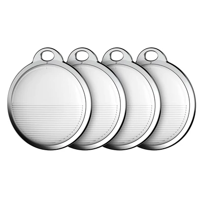 Bluetooth nyomkövető gombok, kereső és elemkövető címkék, teljes globális lefedettségű telefonkereső, iOS kompatibilis - Fehér,4 db